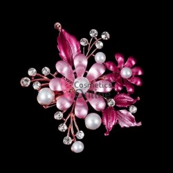 Accesoriu modern pentru decor par CA053DD cu perle si cristale